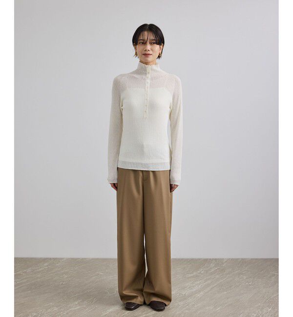 SALON adam et rope'「シアーアイレットマルチWAYタートルプルオーバー」|Tシャツ・カットソー|