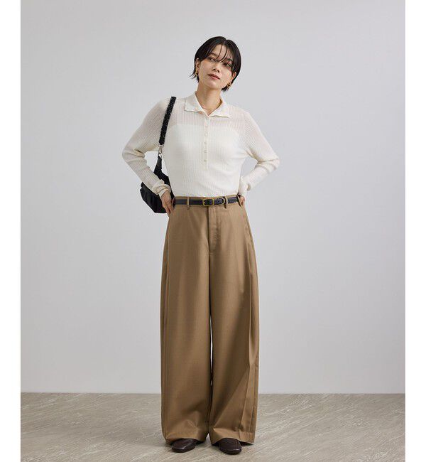 SALON adam et rope'「シアーアイレットマルチWAYタートルプルオーバー」|Tシャツ・カットソー|