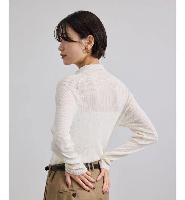 SALON adam et rope'「シアーアイレットマルチWAYタートルプルオーバー」|Tシャツ・カットソー|