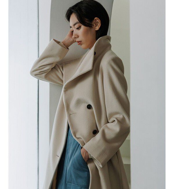 ROPE「プレミアムカシミヤ ロングコート【逸品・マルチWAY】」|ステンカラーコート|