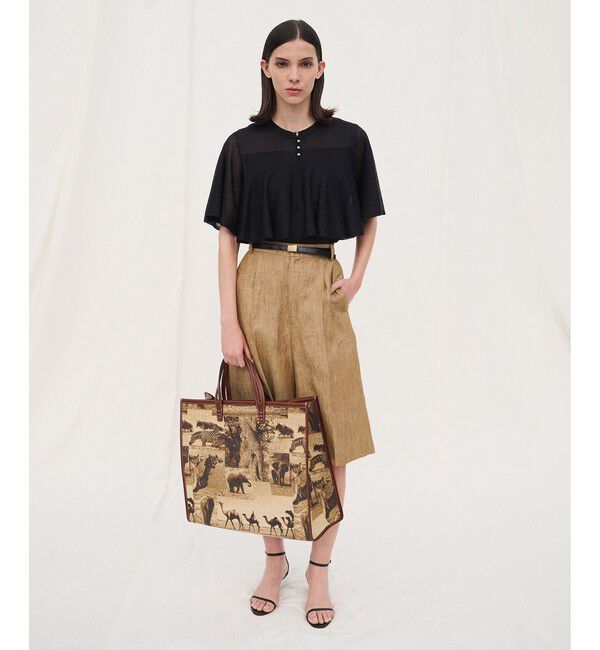 ROPE「LEVITA ティアードフリルニットプルーオーバー/接触冷感・イージーケア」|Tシャツ・カットソー|