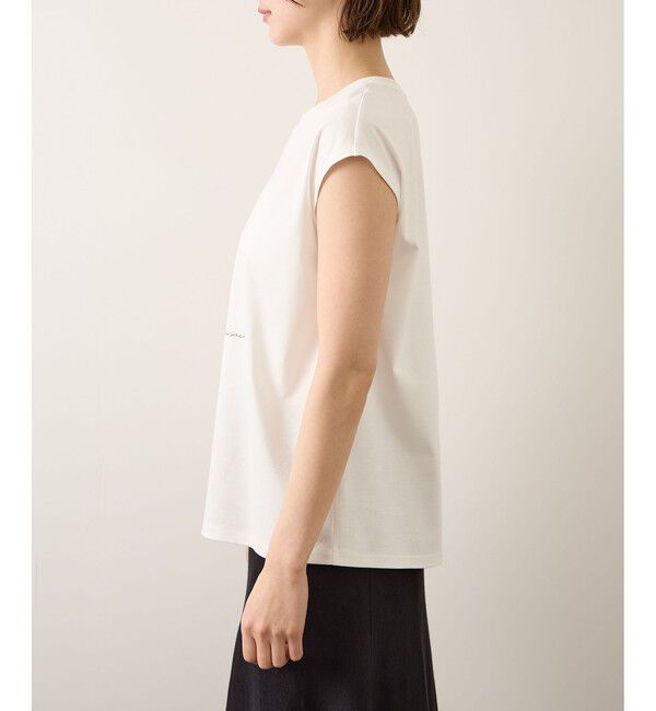 ROPE「【YUKO SAEKI for ROPE&rsquo;・コラボレーション】フレンチスリーブプリントTシャツ/イージーケア」|Tシャツ・カットソー|