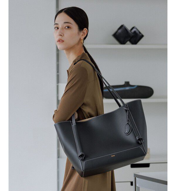 ROPE「【E'POR】KNOT BAG Large/A4対応・通勤・撥水・軽量・26AW新型」|トートバッグ|ブラック(01)