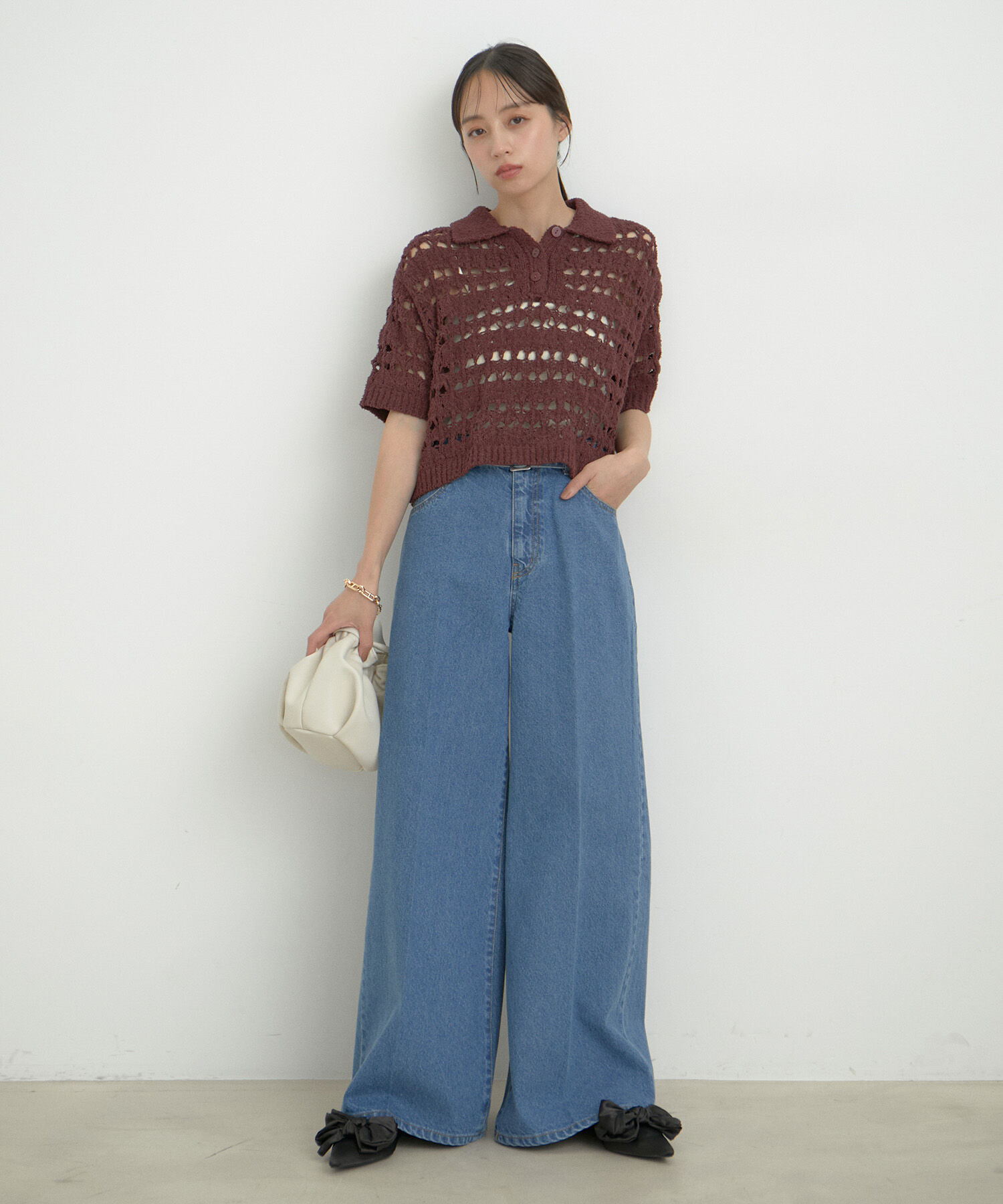 VIS「ファンシーヤーンニットポロ」|その他|