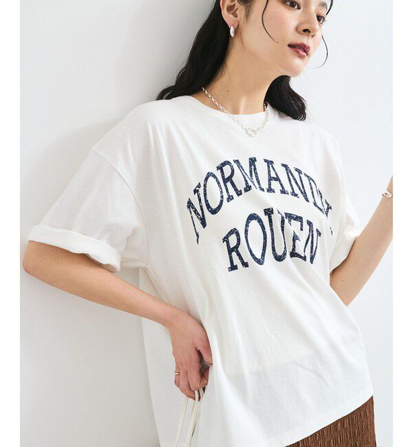 VIS「製品ピグメントプリントビッグT」|Tシャツ・カットソー|オフホワイト(15)