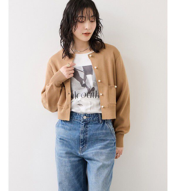 VIS「ロゴ＆フォトアソートプリントロンT」|Tシャツ・カットソー|