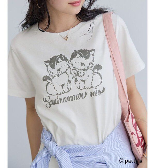 VIS「【SWIMMER&times;VIS】アソートプリントTシャツ」|Tシャツ・カットソー|ホワイト(10)