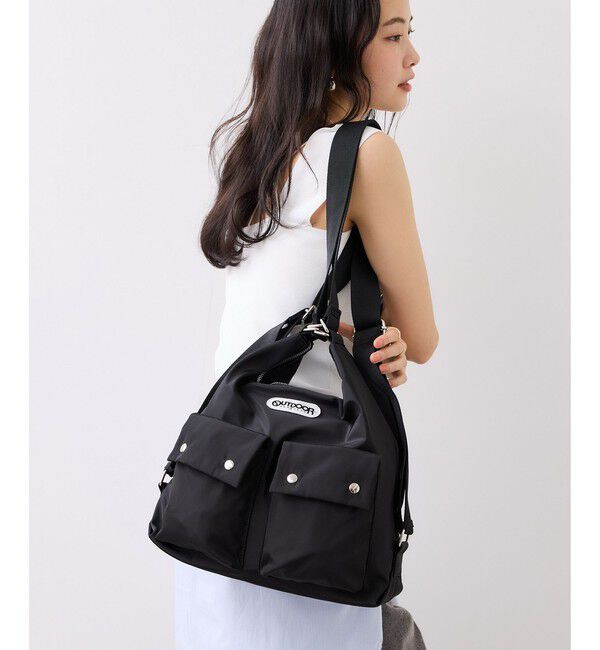 VIS「WEB限定追加【OUTDOOR PRODUCTS】VIS別注 ダブルポケット ショルダーバッグ / マルチWAY」|ショルダー・メッセンジャー|