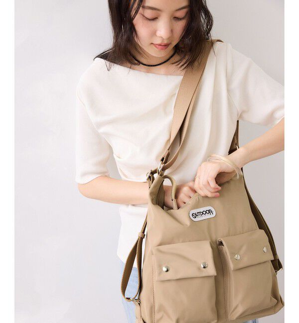 VIS「WEB限定追加【OUTDOOR PRODUCTS】VIS別注 ダブルポケット ショルダーバッグ / マルチWAY」|ショルダー・メッセンジャー|