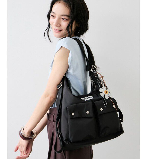 VIS「WEB限定追加【OUTDOOR PRODUCTS】VIS別注 ダブルポケット ショルダーバッグ / マルチWAY」|ショルダー・メッセンジャー|