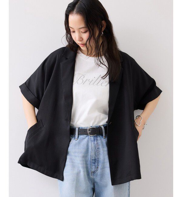 VIS「Light Airyシングルドルマンサマージャケット/UVケア・接触冷感・吸水速乾」|テーラードジャケット|