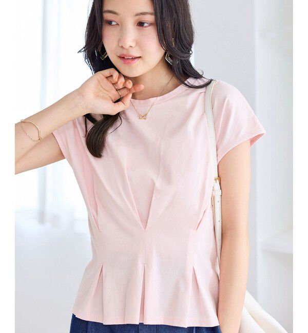 VIS「ウエストタックデザインTシャツ」|Tシャツ・カットソー|
