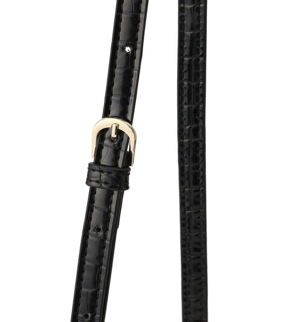 VIS「クロコ・スエードひねり金具ワンハンドルバッグ/2WAY」|ハンドバッグ|