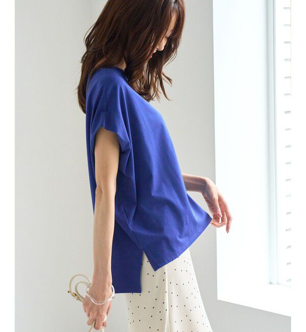 Rope&rsquo;Picnic「【ベストヒット】二の腕すっきり見えカットトップス/UV・接触冷感・吸水速乾」|Tシャツ・カットソー|