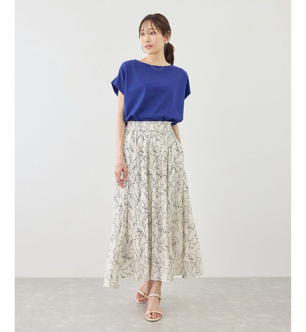Rope&rsquo;Picnic「【ベストヒット】二の腕すっきり見えカットトップス/UV・接触冷感・吸水速乾」|Tシャツ・カットソー|