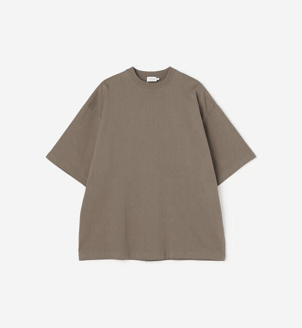 handvaerk「handvaerk | コットン クルーネック半袖Tシャツ MEN」|Tシャツ・カットソー|BROWN系1