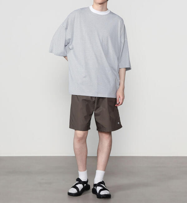 handvaerk「handvaerk | 60/2 ビッグクルーネックTシャツ STRIPE MEN」|Tシャツ・カットソー|