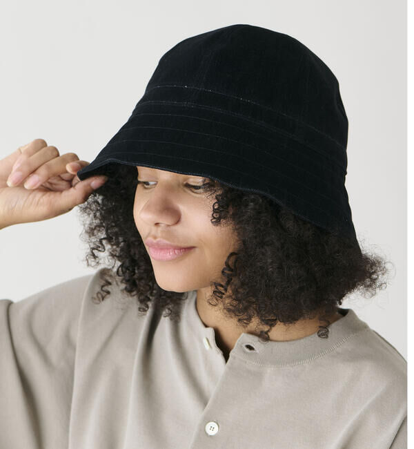  「KIJIMA TAKAYUKI | FLOCKY PRINTED DENIM 2WAY SAILOR HAT」|ハット|