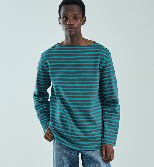 ORCIVAL「ORCIVAL | コットンロード ボートネック フレンチバスクTシャツ MEN」|Tシャツ・カットソー|NAVY系2