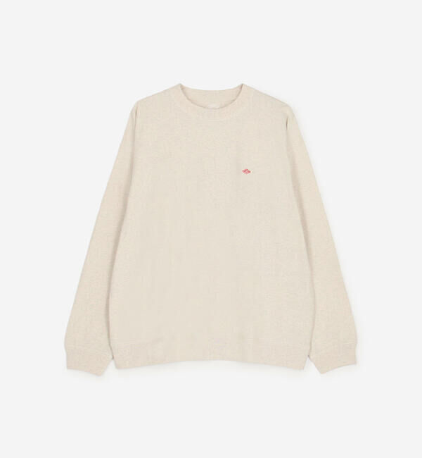 DANTON「DANTON | クルーネック 長袖スウェットTシャツ MEN」|Tシャツ・カットソー|ECRU系1