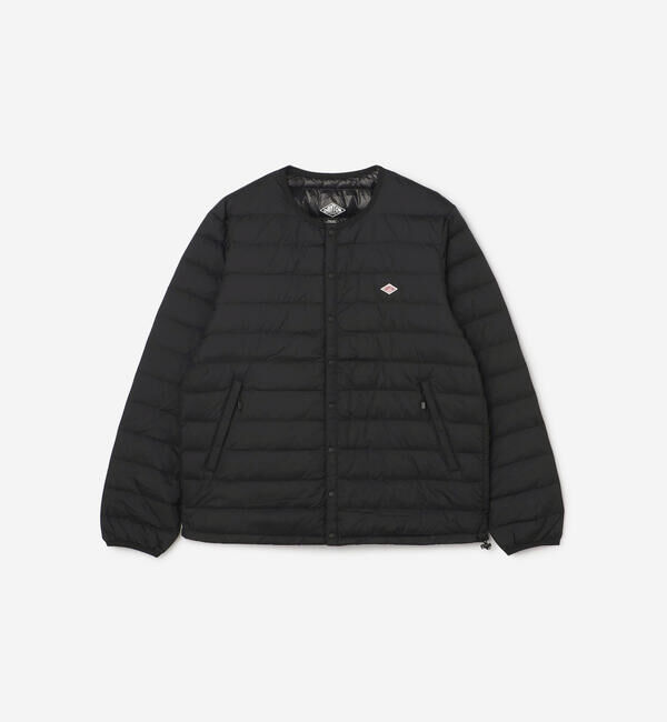 DANTON「DANTON | クルーネック インナーダウンジャケット MEN」|ダウン|BLACK