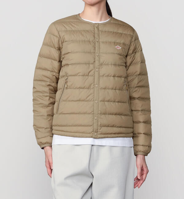 DANTON「DANTON | クルーネック インナーダウンジャケット MEN」|ダウン|BEIGE系1