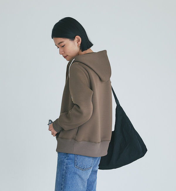  「スポンジダンボールZIPパーカーカットソー」|パーカー|