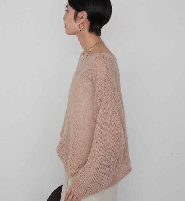  「≪好評につき再登場/洗える≫【earthy_/アーシー】シアーハンドライクニット」|ニット・セーター|