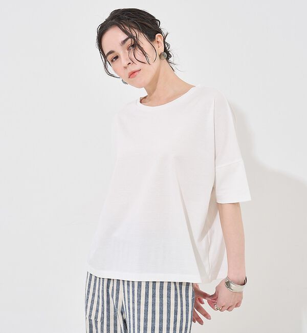 collex「【接触冷感・UVカット】コンパクトクールTシャツ」|Tシャツ・カットソー|ホワイト