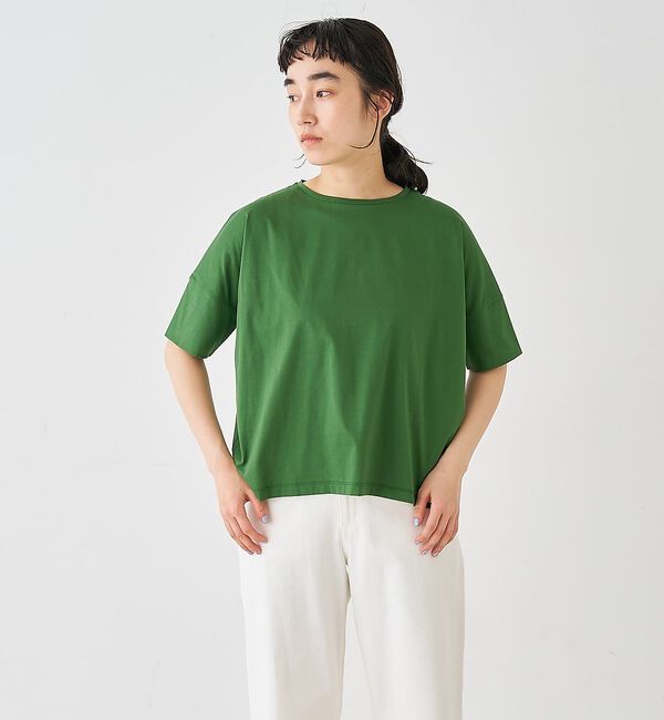 collex「【接触冷感・UVカット】コンパクトクールTシャツ」|Tシャツ・カットソー|グリーン