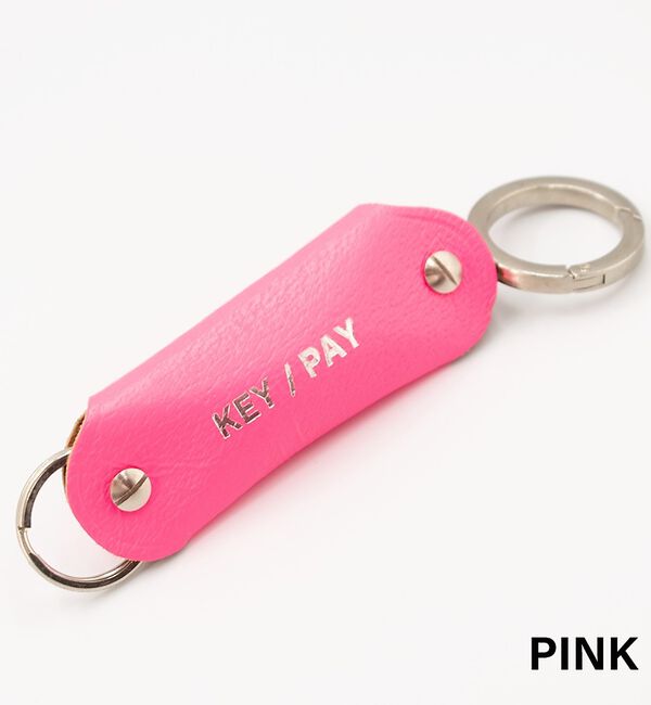 ABAHOUSE「【1/2HALF / ハーフ】 KEY/PAY レザーキーホルダー/ ネオンキー」|キーケース|