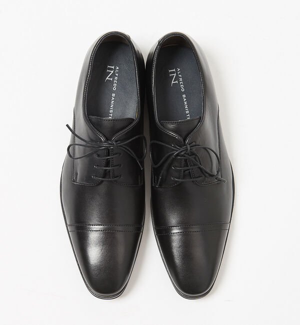 alfredoBANNISTER「【販売店舗限定】外羽根 ストレートチップ シューズ」|ビジネス・ドレスシューズ|BLK