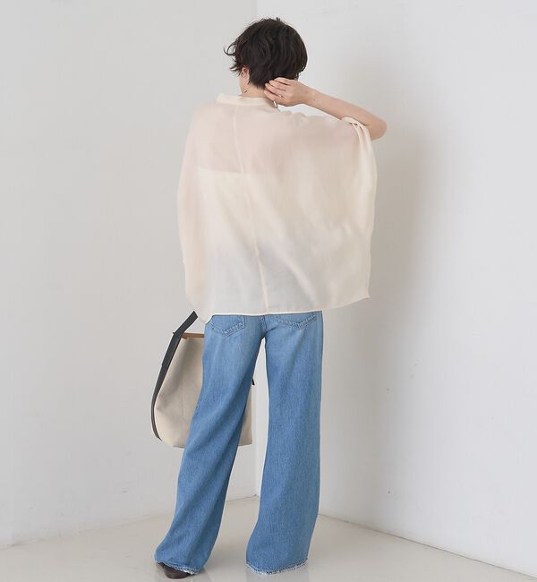 Rouge vif「【セットアップ対応】キュプラフィブリルドレープスキッパーブラウス」|シャツ・ブラウス|