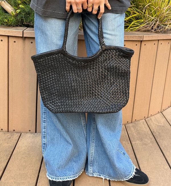 Rouge vif「【The Bagmati/ザ バグマティ】レザーメッシュミニトート」|トートバッグ|