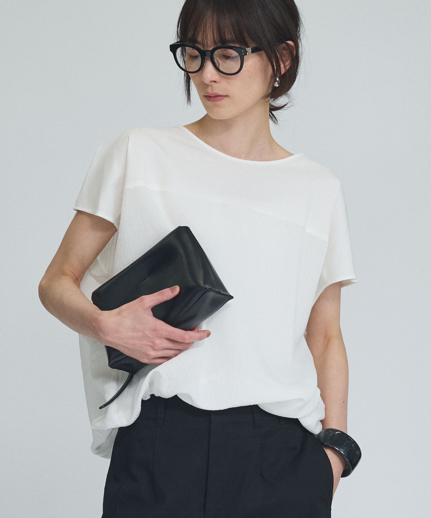 qualite「コンビドロストプルオーバー」|Tシャツ・カットソー|オフホワイト