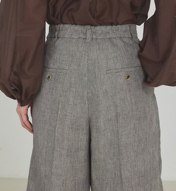 qualite「【大人のショートパンツ】ラメリネンショートパンツ/セットアップ対応」|その他|