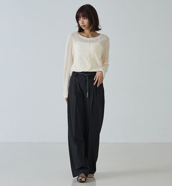 abahouse mavie「タックワイドスラックス【予約】」|その他|