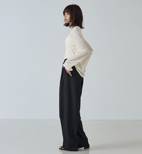 abahouse mavie「タックワイドスラックス【予約】」|その他|