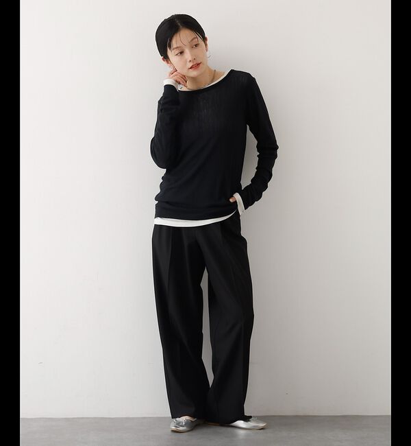 abahouse mavie「タックワイドスラックス【予約】」|その他|