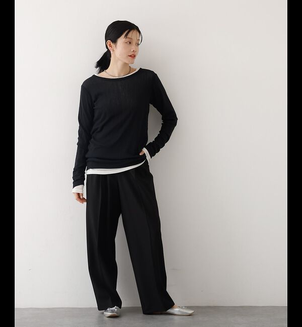 abahouse mavie「タックワイドスラックス【予約】」|その他|