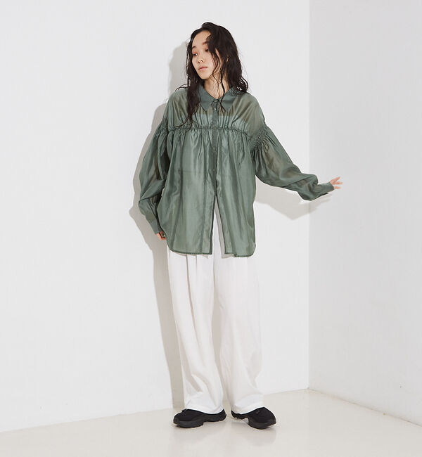 NOMINE「シアー シャーリング シャツ」|シャツ・ブラウス|