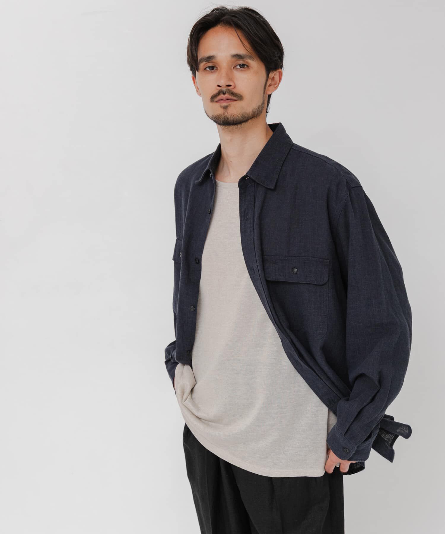 URBAN RESEARCH「SANDWASH LINEN WORK SHIRTS」|シャツ・ブラウス|