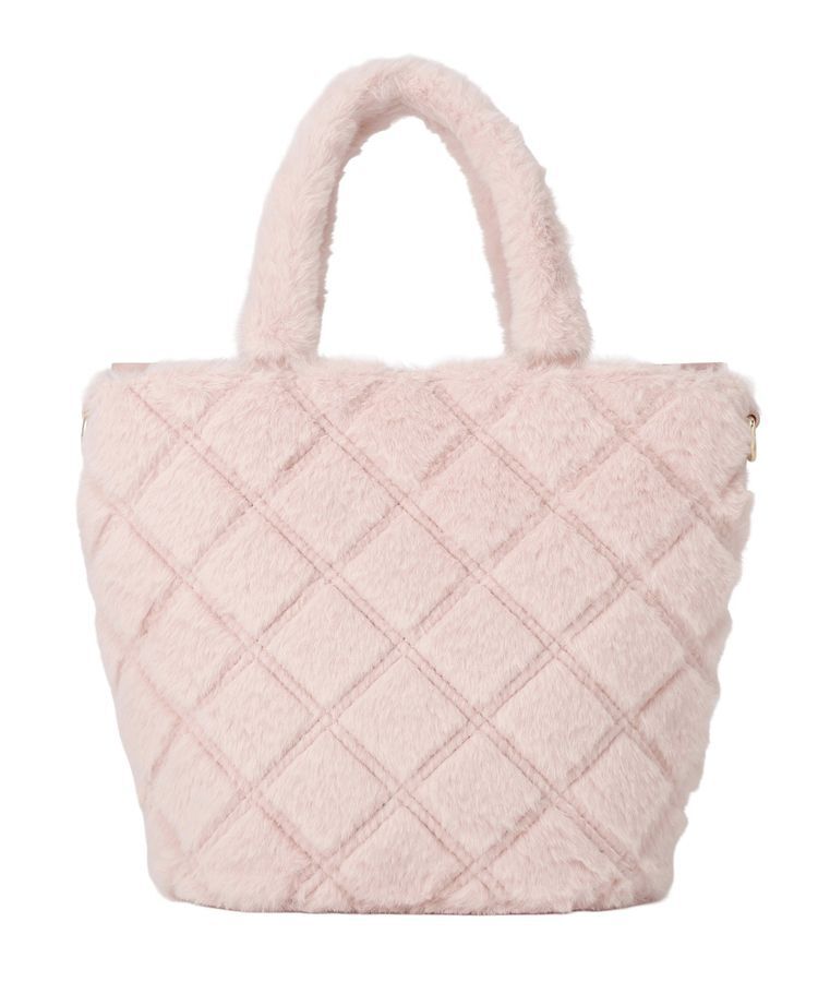 Maison de FLEUR「フェイクファーパールリボントートバッグ」|ハンドバッグ|