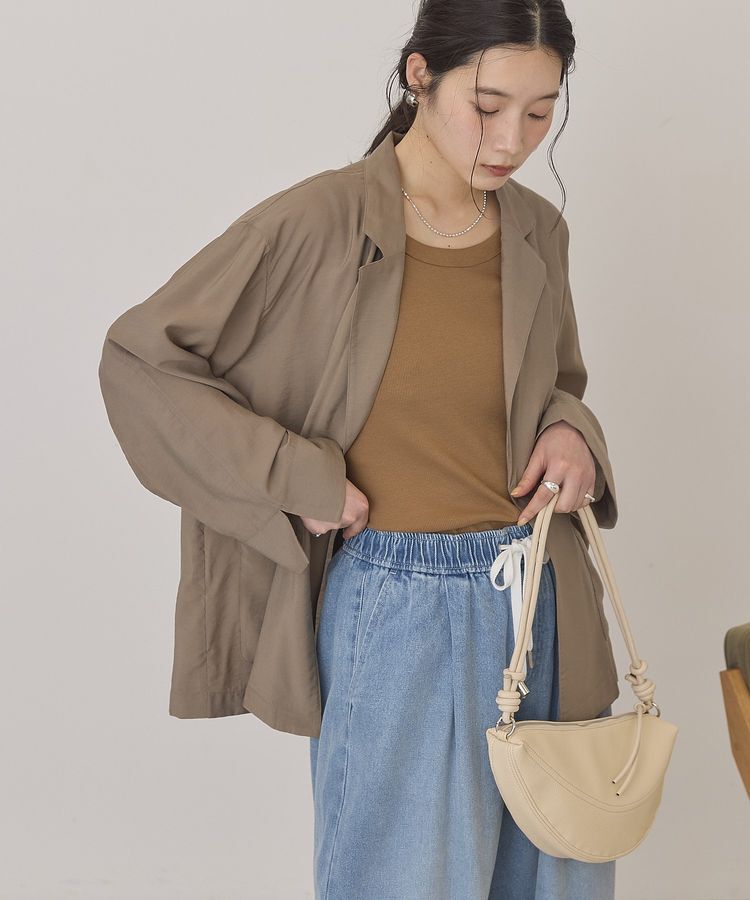AMERICAN HOLIC「【接触冷感】ニュアンスオーバージャケット」|テーラードジャケット|
