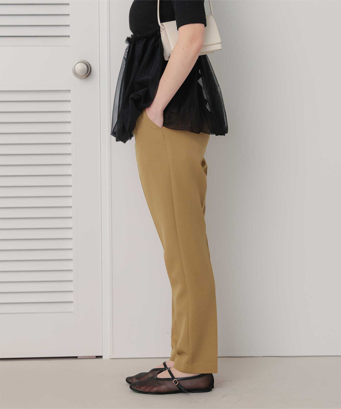 titivate「フロントタックイージーテーパードパンツ」|その他|