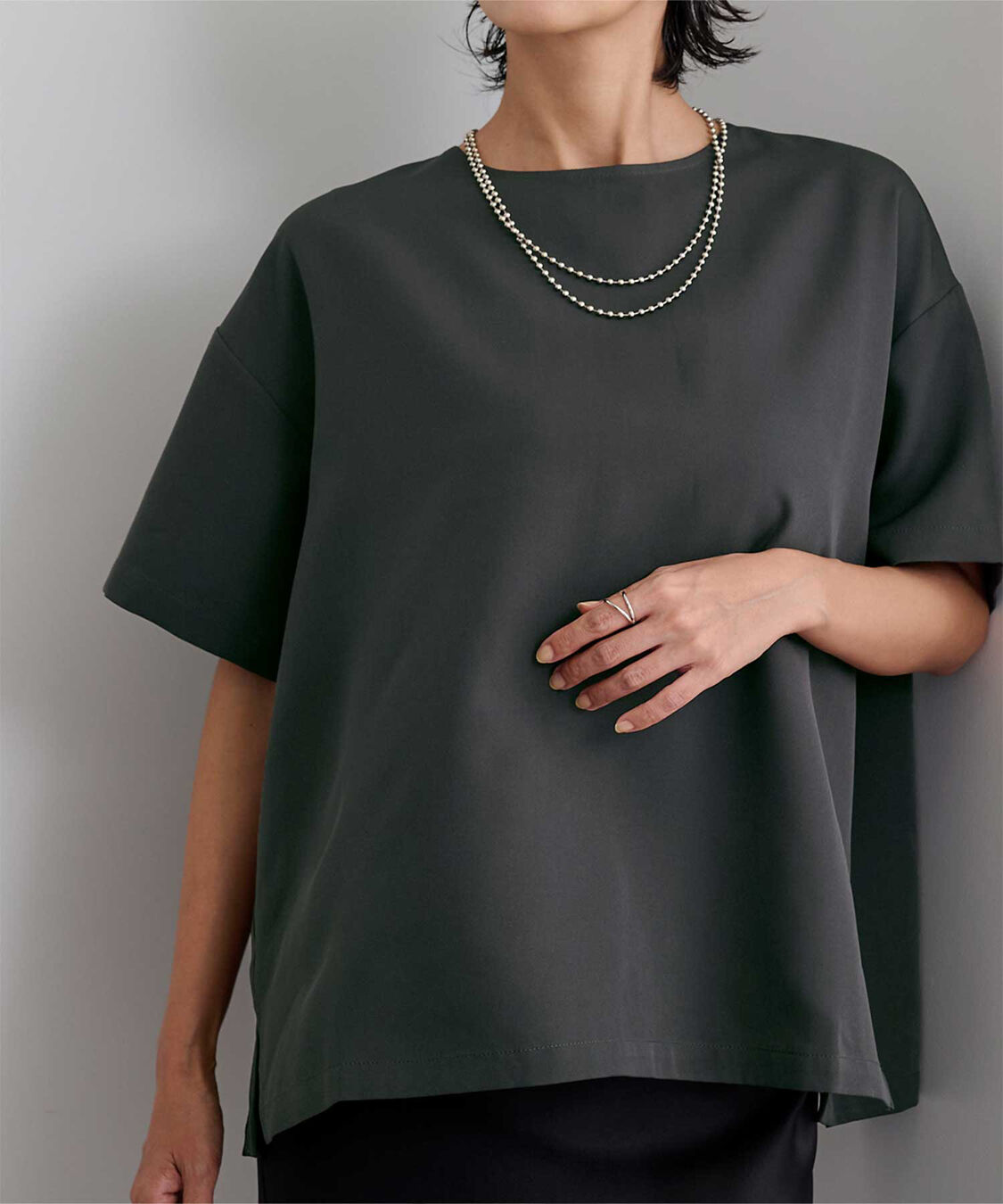ur's「クルーネックワイドトップス」|Tシャツ・カットソー|