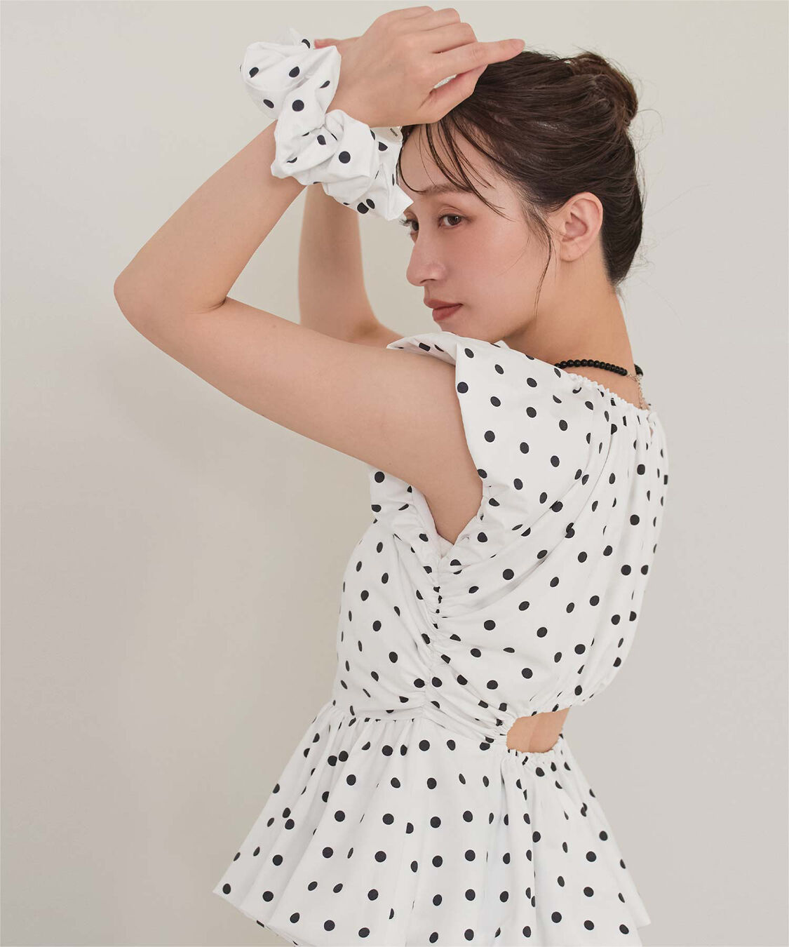 miette「シュシュセットバルーンブラウス」|シャツ・ブラウス|ドット