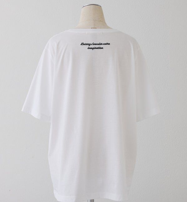 「シルケットロゴプリント&times;刺繍Tシャツ」|Tシャツ・カットソー|