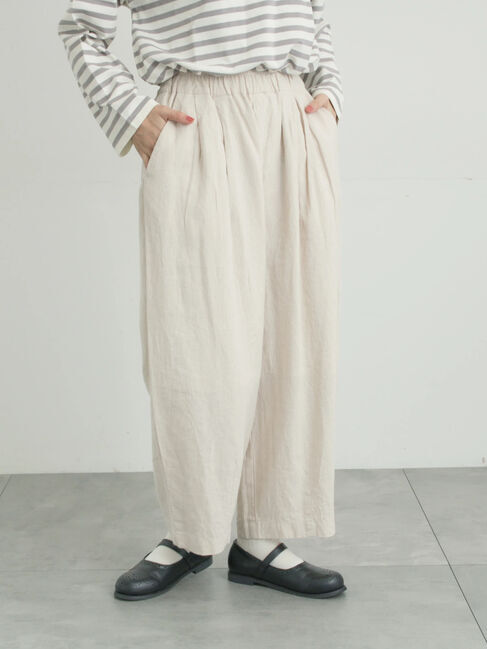 Samansa Mos2「【Cross&times;Linen】ふんわりパンツ」|その他|