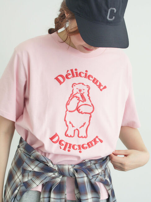 Samansa Mos2「【メルヘン&times;Samansa Mos2】発泡プリントTシャツ」|Tシャツ・カットソー|